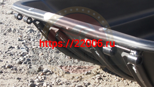 Сани волокуши снегоходные 1450 с отбойником, демпфером, накладками (1710х750х560) фото 4