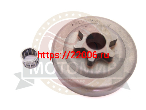 Барабан-звездочка RAPIRA 3/8"P6z (28001) Makita 290E, Hus.33, 34, 35, 37, Jonsered 36, 361,361av,