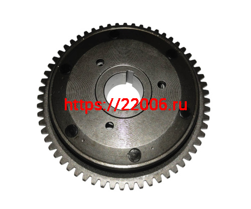 Шестерня обгоной муфты электростартера  GY6-180 1P62F WD180 (162F.06.310)