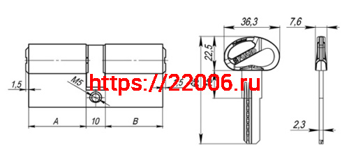 Цилиндровый Fuaro (Фуаро) механизм (D-PRO500/90) D-PRO5000Key90(40+10+40) CP хром 5Key фото 2 Цилиндровый Fuaro (Фуаро) механизм (D-PRO500/90) D-PRO5000Key90(40+10+40) CP хром 5Key фото 2