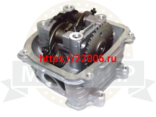 Головка цилиндра 4х такт. в сборе GY6-125 см3 52,4 мм 152QMI с распредвалом фото 2