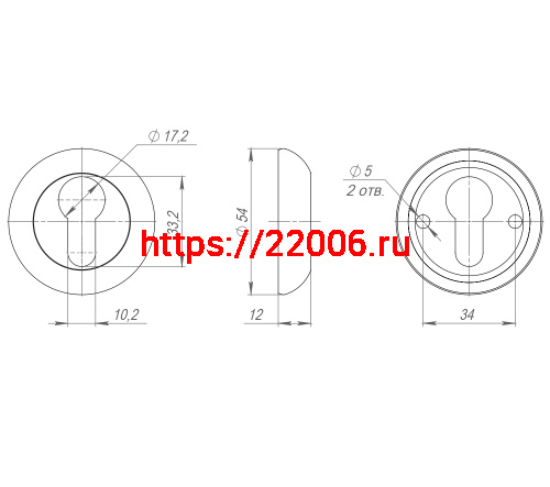 Вставка Armadillo (Армадилло) CYLINDER ET-CP- хром фото 2 Вставка Armadillo (Армадилло) CYLINDER ET-CP- хром фото 2