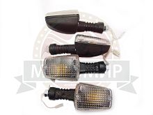 Боковой фонарь (BF-02)  квадратный белый с лампочками (ТСП) (компл. 4 шт) (Россия)