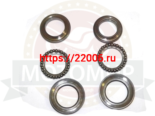 Подшипники рулевой колонки Альфа, Дельта, Динго,  HUNTER, Симплер, СG125,Зодиак (НАБОР) фото 2