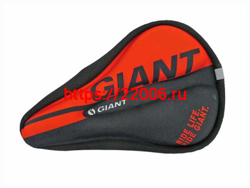 Чехол для седла вело гелевый черно-красный Чехол для седла вело гелевый черно-красный