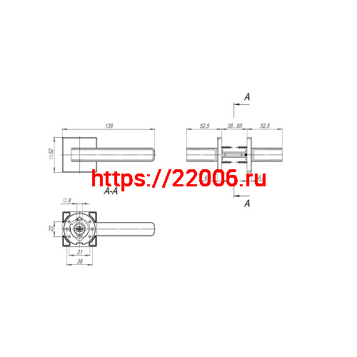 Ручка Fuaro (Фуаро) раздельная K.SL52.NEO (NEO SL) SSC/CP-16 сатинированный хром/хром фото 2 Ручка Fuaro (Фуаро) раздельная K.SL52.NEO (NEO SL) SSC/CP-16 сатинированный хром/хром фото 2