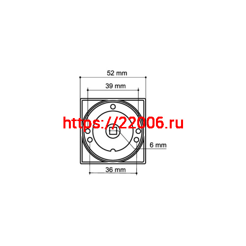 Ручка Armadillo (Армадилло) поворотная BK6.K.SQ52 (BK6/SQ) SN-3 матовый никель фото 3 Ручка Armadillo (Армадилло) поворотная BK6.K.SQ52 (BK6/SQ) SN-3 матовый никель фото 3