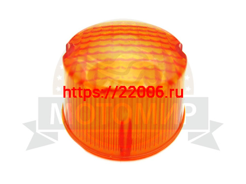 Рассеиватель поворота желтый узор "Клетка" (Россия)