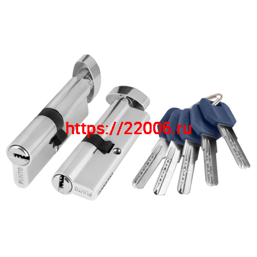 Цилиндровый Punto (Пунто) механизм (Z402/110) Z4002Knob110(55+10+45) с вертушкой CP хром