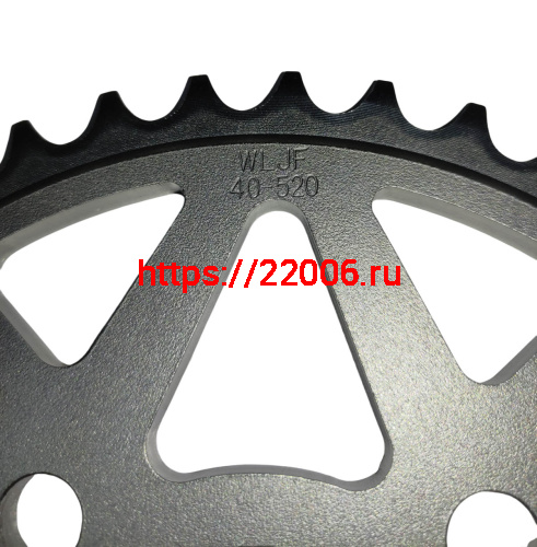 Звезда 40 зуб. (520) (d4mm - 64mm) цепи, ведомая RIGEL (54130254) фото 2 Звезда 40 зуб. (520) (d4mm - 64mm) цепи, ведомая RIGEL (54130254) фото 2