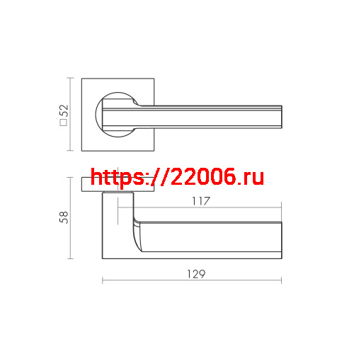 Ручка Fuaro (Фуаро) раздельная K.KM52.SAMPLE (SAMPLE KM) GR-23 графит фото 2 Ручка Fuaro (Фуаро) раздельная K.KM52.SAMPLE (SAMPLE KM) GR-23 графит фото 2