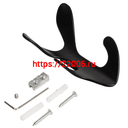 Крючок Ajax (Аякс) настенный MB-LM/K-005 BL черный фото 4