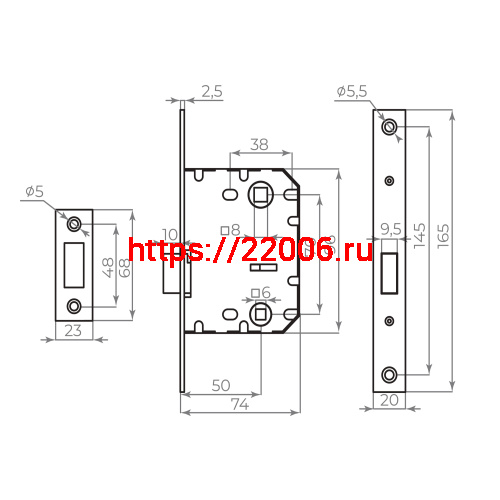 Защелка Ajax (Аякс) врезная MAGNLN72-50 WH белый фото 2 Защелка Ajax (Аякс) врезная MAGNLN72-50 WH белый фото 2