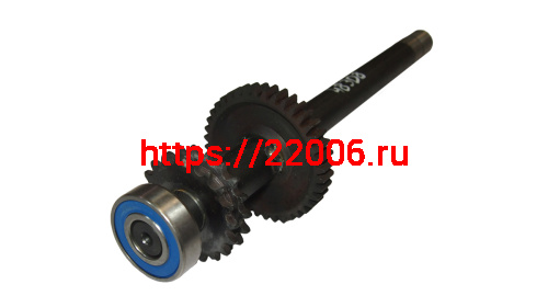 Вал ведомый машинокомплекта Лидер-Альфа 3 в сборе (длинный) с подшипниками фото 3