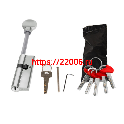 Цилиндровый Fuaro (Фуаро) механизм (D-PRO507-8/95) D-PRO5007-8Tang95(60+10+25) CP хром 5+1Key со штоком перекод. фото 2 Цилиндровый Fuaro (Фуаро) механизм (D-PRO507-8/95) D-PRO5007-8Tang95(60+10+25) CP хром 5+1Key со штоком перекод. фото 2