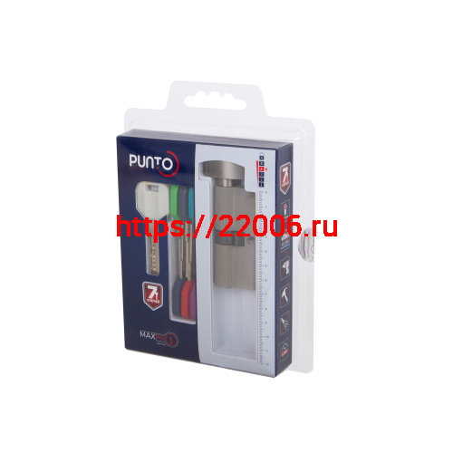 Цилиндровый Punto (Пунто) механизм MaxPro7002Knob90mm(35+10+45) SN никель 7key с вертушкой фото 3 Цилиндровый Punto (Пунто) механизм MaxPro7002Knob90mm(35+10+45) SN никель 7key с вертушкой фото 3