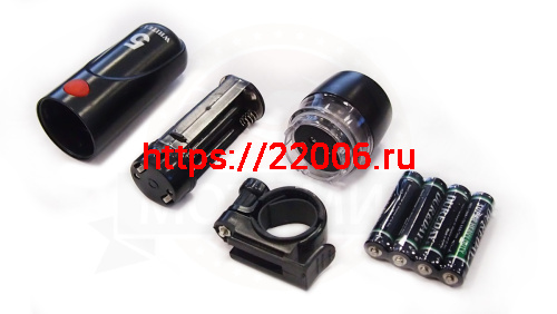 Фара Вело передняя, 5 диодов, 98x30x69мм, материал ABS (4 батарейки ААА) (EBL 016-1) фото 2 Фара Вело передняя, 5 диодов, 98x30x69мм, материал ABS (4 батарейки ААА) (EBL 016-1) фото 2