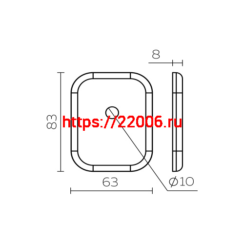 Накладка Fuaro (Фуаро) на шток цилиндра ESC.O.XL/K.486 (ESC 486-O SQ XL) SSC сатинированный хром (1шт.) фото 3 Накладка Fuaro (Фуаро) на шток цилиндра ESC.O.XL/K.486 (ESC 486-O SQ XL) SSC сатинированный хром (1шт.) фото 3