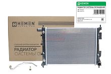 Радиатор охлаждения двигателя Hyundai Solaris 10-/Kia Rio IV 10- 1.4i/1.6i AT (HOSR026)