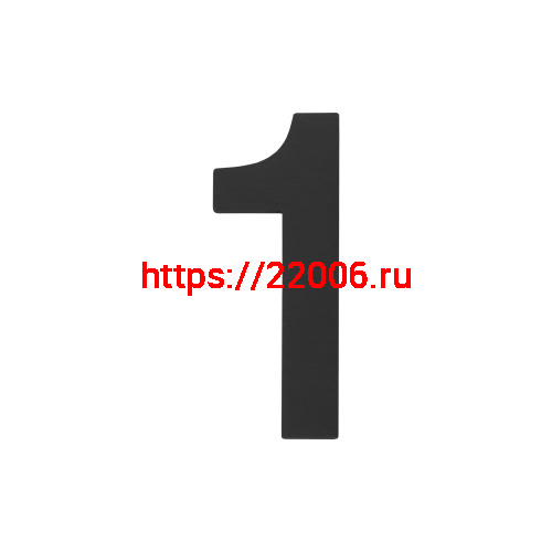 Цифра Fuaro (Фуаро) "1" самоклеящаяся SS304 (50х30) (FUARO) BL черный Цифра Fuaro (Фуаро) "1" самоклеящаяся SS304 (50х30) (FUARO) BL черный