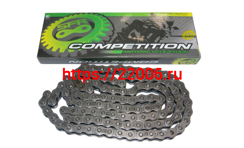 Цепь (428) SFR -122 зв. приводная  Баджадж Боксер 150  JV141004 (НАБОР) (аналог)