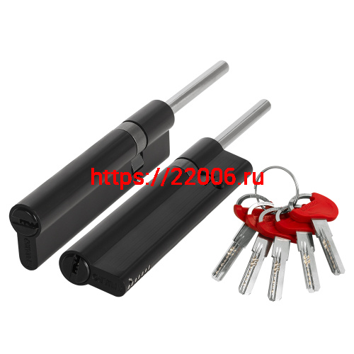Цилиндровый Fuaro (Фуаро) механизм D-PRO5007 Tang 95 w/k (60+10+25) BL-24 черный 5Key без верт.