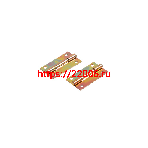 Петля Ajax (Аякс) карточная универсальная LM/IN22x35x1U YZN желтый цинк (2 шт) фото 4