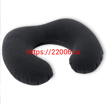 Подушка на шею надувная вельветовый флок (68675) (589430) INTEX Подушка на шею надувная вельветовый флок (68675) (589430) INTEX