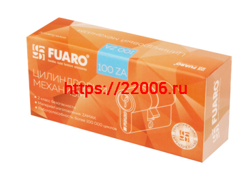 Цилиндровый Fuaro (Фуаро) механизм (100 ZA/90) 1000ZAKey90(40+10+40) CP хром 5Key фото 3