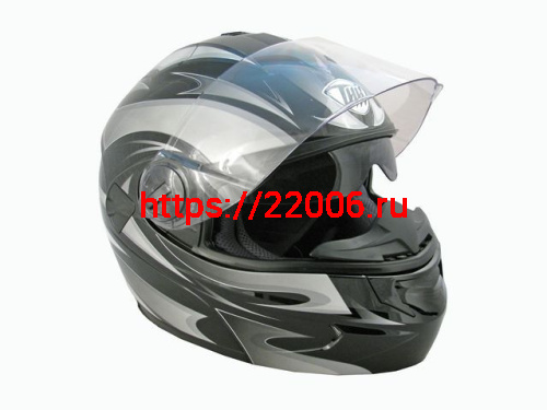 Мотошлем THH T-797 №2 black/ silver (S) Мотошлем THH T-797 №2 black/ silver (S)