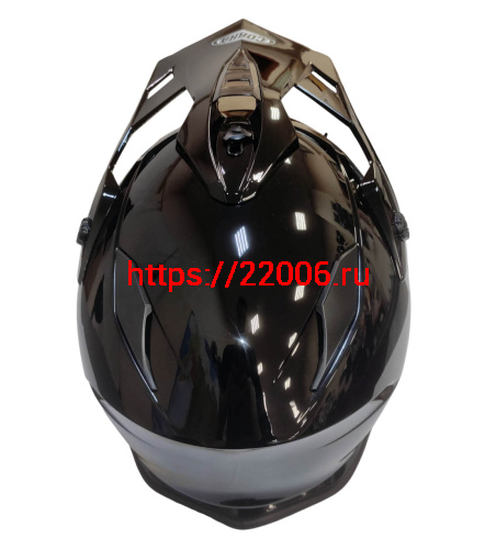 Шлем кроссовый со стеклом COBRA EC H331, белый, черный, черный-лайм, резмер S фото 4