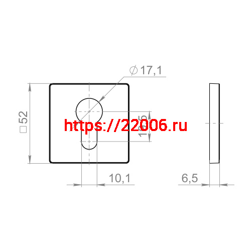 Накладка Fuaro (Фуаро) на цилиндр ET.K.ZL52 SSC-16 сатинированный хром фото 3 Накладка Fuaro (Фуаро) на цилиндр ET.K.ZL52 SSC-16 сатинированный хром фото 3
