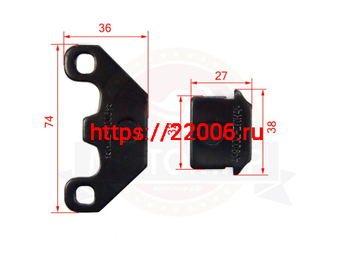 Колодки тормозные дисковые зад. X-MOTOS (НАБОР) Колодки тормозные дисковые зад. X-MOTOS (НАБОР)