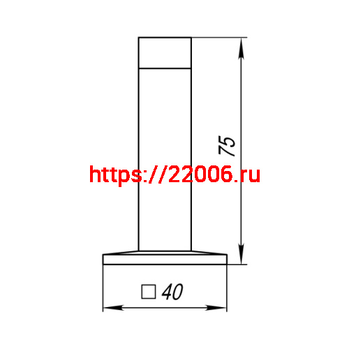 Упор Punto (Пунто) дверной настенный DFIX/W75 (DS PW-75) CP-8 хром фото 3 Упор Punto (Пунто) дверной настенный DFIX/W75 (DS PW-75) CP-8 хром фото 3
