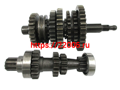 Валы КПП первичный и вторичный в сборе с подшипниками Урал Валы КПП первичный и вторичный в сборе с подшипниками Урал