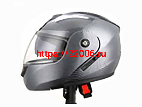 Мотошлем VIRTUE MD-903 трансформер с визором серый карбон (S)