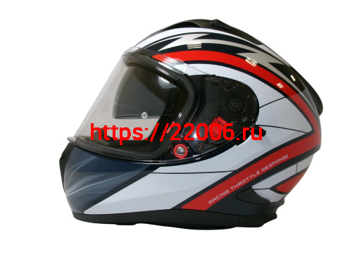 Шлем TVS RACING (Индия) STREET D/V NAVY BLUE RED размер M, + пинлок в комплекте, очки фото 2 Шлем TVS RACING (Индия) STREET D/V NAVY BLUE RED размер M, + пинлок в комплекте, очки фото 2