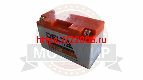Аккумулятор 12В 8 А/ч, кислотный AGM (Delta CT 1208) (150x66x94) прямая полярность Аккумулятор 12В 8 А/ч, кислотный AGM (Delta CT 1208) (150x66x94) прямая полярность