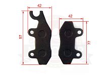 Колодки тормозные дисковые перед. 9060-080910, пара, СF ЯмахаРино660 FA165, TTR250Rb