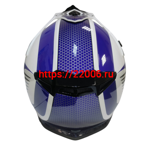 Шлем кроссовый COBRA EC H325, син/бел, крас/черн, бел/оранж, бел/лайм, син/жел., размер XL фото 3