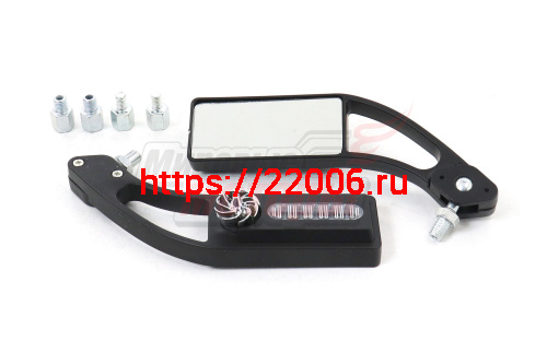 Зеркала (140) ЭКСКЛЮЗИВ прямоугольные, с наружной ветряной светодиодной подсветкой, с переходниками d8,d10 Зеркала (140) ЭКСКЛЮЗИВ прямоугольные, с наружной ветряной светодиодной подсветкой, с переходниками d8,d10