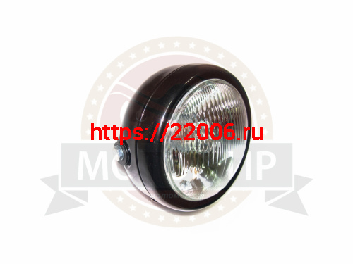 Фара Альфа, FLASH круглая (черная) (НАБОР) фото 2