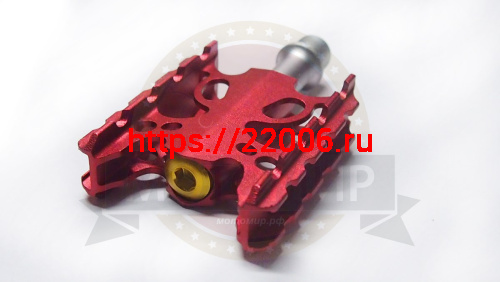 Педали Вело алюминий, красные HX-V29 фото 3