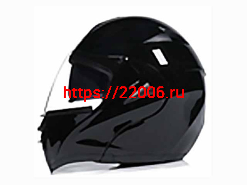 Мотошлем VIRTUE MD-808 трансформер с визором черный (M)