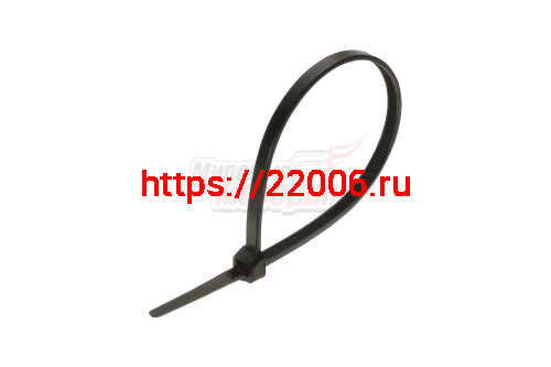 Хомут нейлоновый 3,6*250 мм черный (уп=100 шт.) Хомут нейлоновый 3,6*250 мм черный (уп=100 шт.)