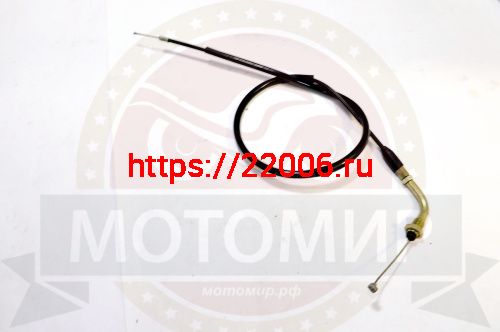 Трос газа L-850мм, ход 100мм, М10 загнутый, COLT (НАБОР)