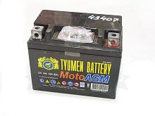 Аккумулятор 12В  4 А/ч, кислотный AGM  (Тюмень 6МТС -4)  (114х70х86) обратная полярность (залитый)