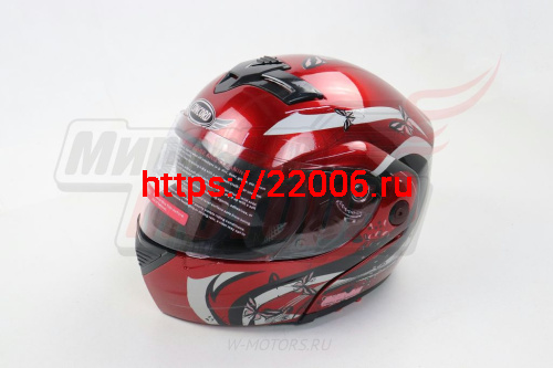 Шлем модуляр CONCORD FL-103 красный "S,M,L,XL,XXL" фото 2 Шлем модуляр CONCORD FL-103 красный "S,M,L,XL,XXL" фото 2