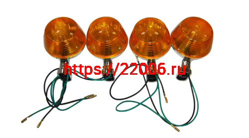 Боковой фонарь Альфа, Дельта, Zodiak с.о. хром (компл. 4шт) (1018)