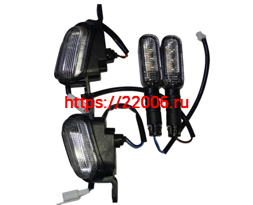 Боковой фонарь электро скутер М6 (компл. 4шт) (L7030000554, L7040000550, L7050000244, L7060000237) фото 2 Боковой фонарь электро скутер М6 (компл. 4шт) (L7030000554, L7040000550, L7050000244, L7060000237) фото 2
